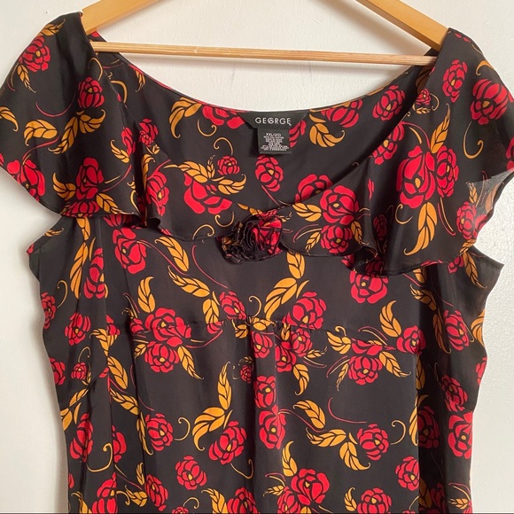 George Rose Print Top